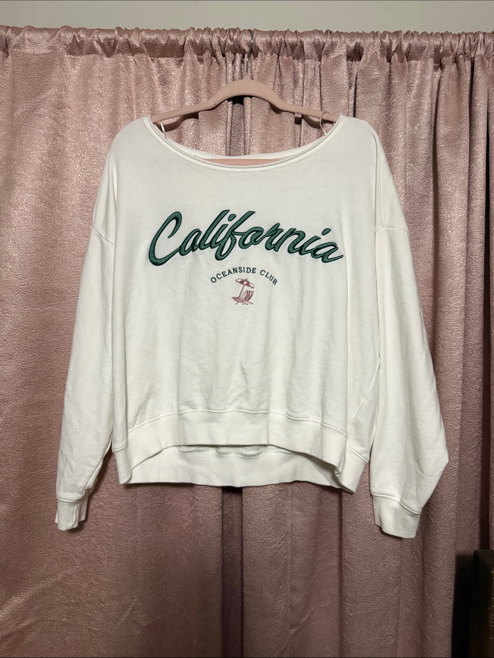 White California Graphic Pullover Sweatshirt - Oceanside Club